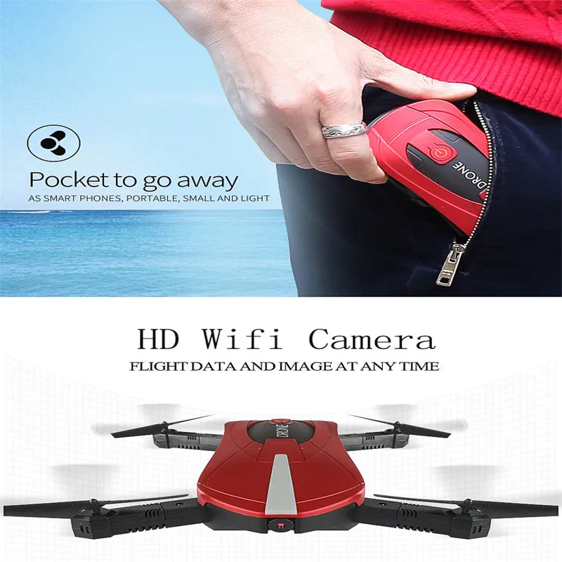 

New FPV RC Drone Home Foldable RC With 2 million camera Mobile Phone Control Quadrocopter fixed height aerial Drone Foldable toy