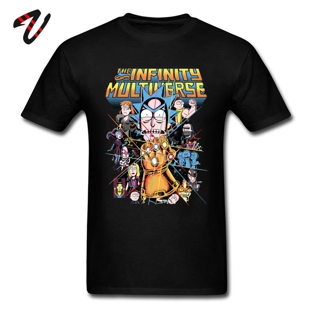 _black Tops Tees rickandmortyMarvelAvengersEndgame Mother Day 100% Cotton O-Neck Men Top T-shirts Personalized Tops Shirts Funny rick-and-morty-Marvel-Avengers-Endgame black