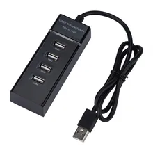 4 Порты USB2.0 Рабочий стол концентратора подставка для концентратора OTG Функция прикрепить дизайн зарядки проводной супер Скорость 480 Мбит/с концентратор с Светодиодный индикатор