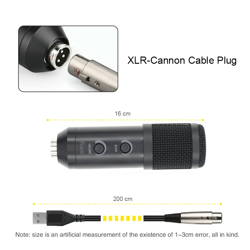 USB Microfono MK-F600TL Studio A Condensatore Professional Microfono con cavo Con Il Basamento для караоке