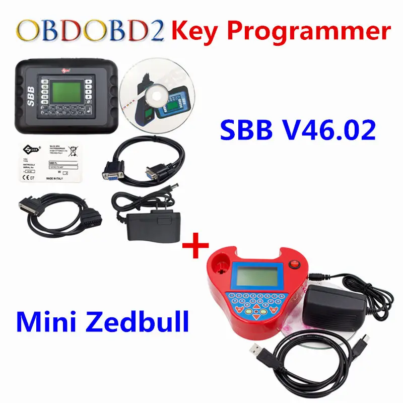 Полный комплект SBB+ мини Zed Bull ключевой программист V33.02 SBB V508 смарт ZedBull Auto Key Pro транспондер Maker без маркеров, DHL - Цвет: Серый