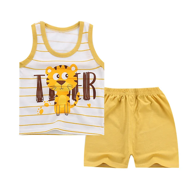 

Brand Designer Cartoon Tiger Baby Boy Clothing Sets Summer Clothes For Baby Girl