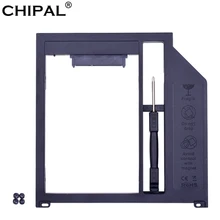 Chipal 10 pçs sata 3.0 2nd hdd caddy 9.5mm para 2.5