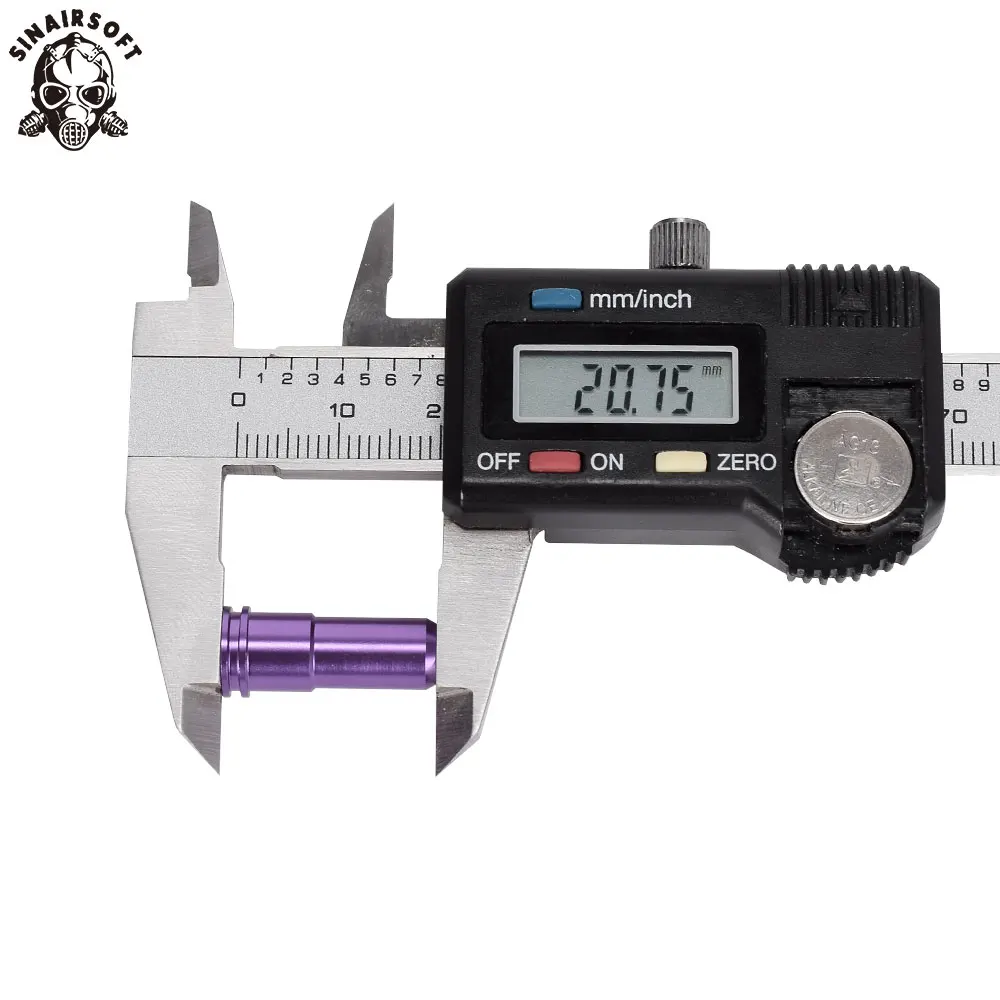SHS 7075 Aluminum CNC Built-in single O-ring Preventg Air Leaking Seal AK Nozzle For Airsoft AEG Paintball Hunting Accessories