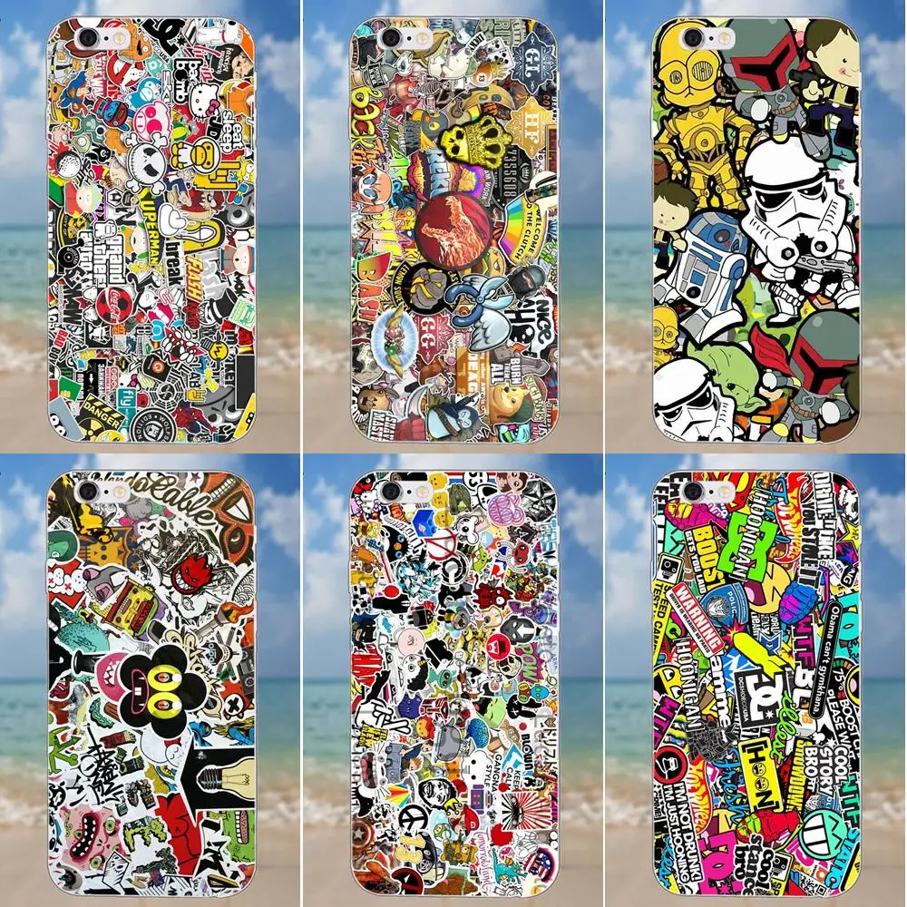 

Star Wars Sticker Boob For iPhone X 4 4S 5 5C SE 6 6S 7 8 Plus Galaxy S5 S6 S7 S8 Grand Core II Prime Alpha Soft TPU Original