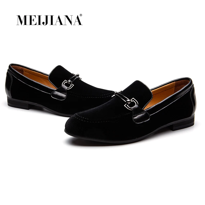Veludo azul Preto Genuíno Deslizar vermelho Preto Casuais Homens Plana Couro Meijiana Mocassins Com Sobre Dos Trança Sapatos Vestido De pxT88qn6t