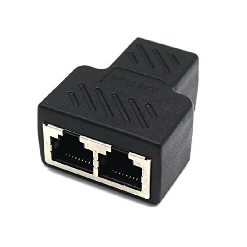 1 шт. RJ45 Сплиттер Адаптер 1-2 порта женский порт LAN Ethernet сетевой сплиттер адаптер для компьютера разъем