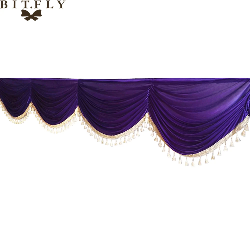 20 ft Silk Wedding Table Swags for Event Party Backdrop Detachable