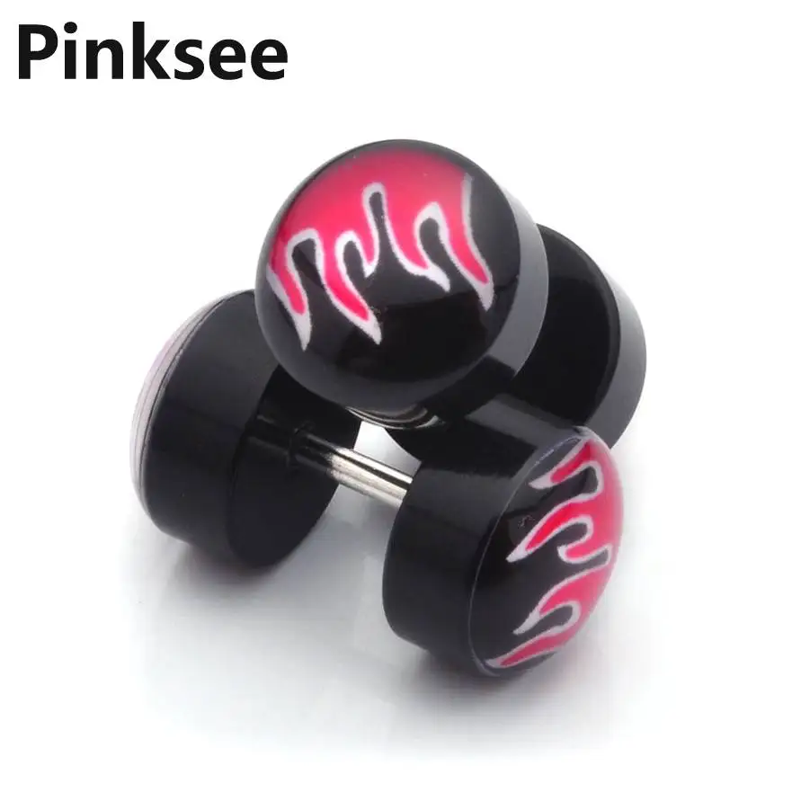 20 шт Панк Рок Крест лист череп штанга Поддельные беруши жетер расширители