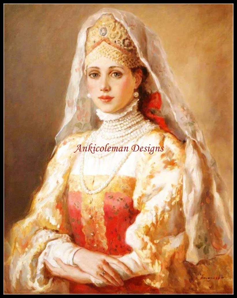 

Needlework for embroidery DIY DMC High Quality - Counted Cross Stitch Kits 14 ct Oil painting - Russian Beauty