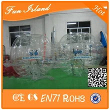 Низкая цена! 1.7 м забавные качество надувной пузырь футбол/Футбол, человеческий пластиковый шар