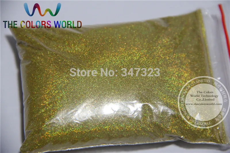 

TCA210 0.05mm 002 Laser LIGHT GOLD Color holographic Glitter powder specular luster for nail,tatto art decoration dust