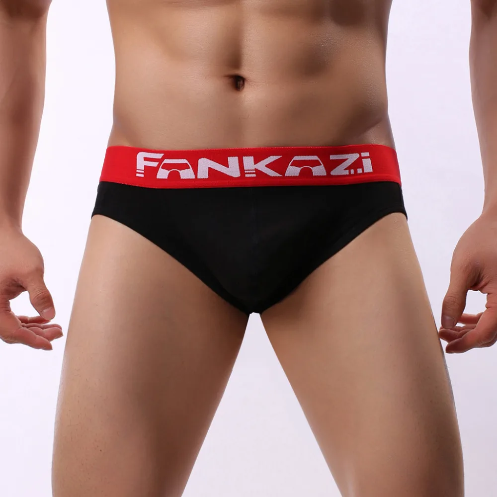 2019 Men's cotton briefs breathable swimming shorts comfortable underwear sexy briefs beach shorts briefs sexy hombre 40J10 (5)