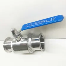 1-дюймовыечистые этикетки пробки DN25 шаровой кран с тремя входами с зажатые концы, SS 304, шаровой клапан из нержавеющей стали, нержавеющей стали, шаровой кран, шаровой кран с тремя входами
