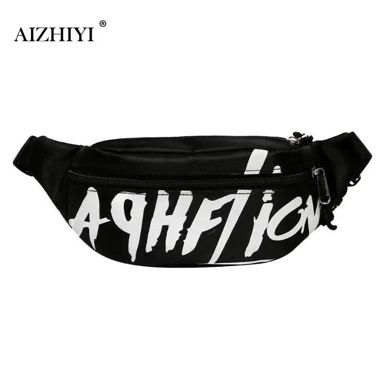 

Women Casual Canvas Waist Pack Girls Boys College Style Funny Belt Bag Multifunctional Zipper Chest Bags Fashion Hip pack bag
