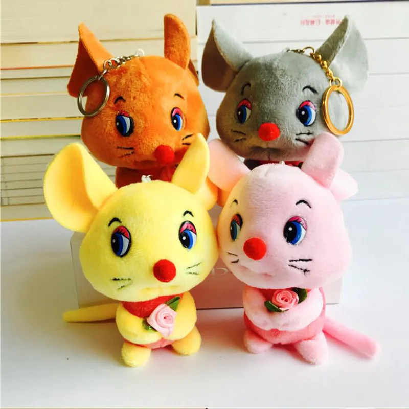 

Plush Creative Hug Mouse Doll Mini Mouse Filled Rag Doll Children's Bag Decoration Gift Mouse Key Ring Pendant Plush Toy