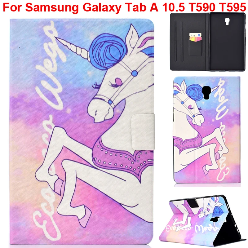Милый милый чехол для Samsung Galaxy tab A 10 5 T590N T595N Мягкий из ТПУ с изображением слона