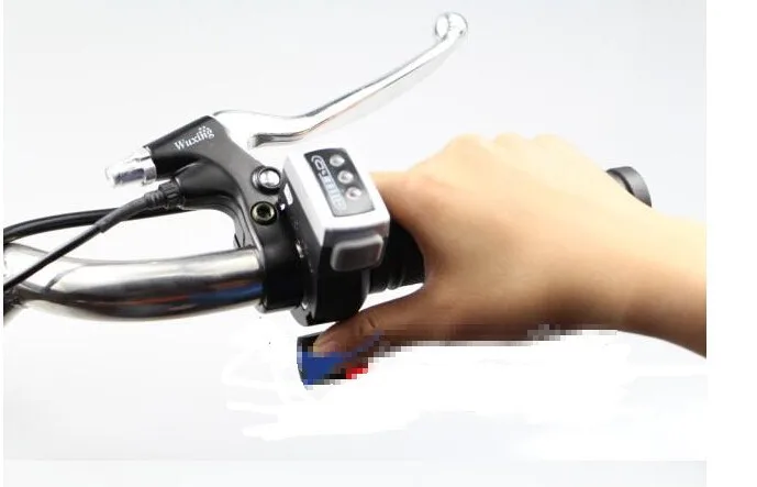 Discount Newest 36V 106DX e-bike finger throttle both-way thumb gas handle with battery indicator specialize for lithium batteries 2 Discount Newest 36V 106DX e-bike finger throttle both-way thumb gas handle with battery indicator specialize for lithium batteries 2