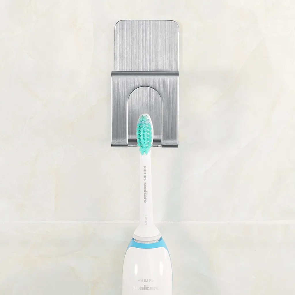 

Toothpaste Holder Stainless Steel Toothbrush Gargle Cup Holder Wall Mounted Stand Rack for Home Bathroom G520