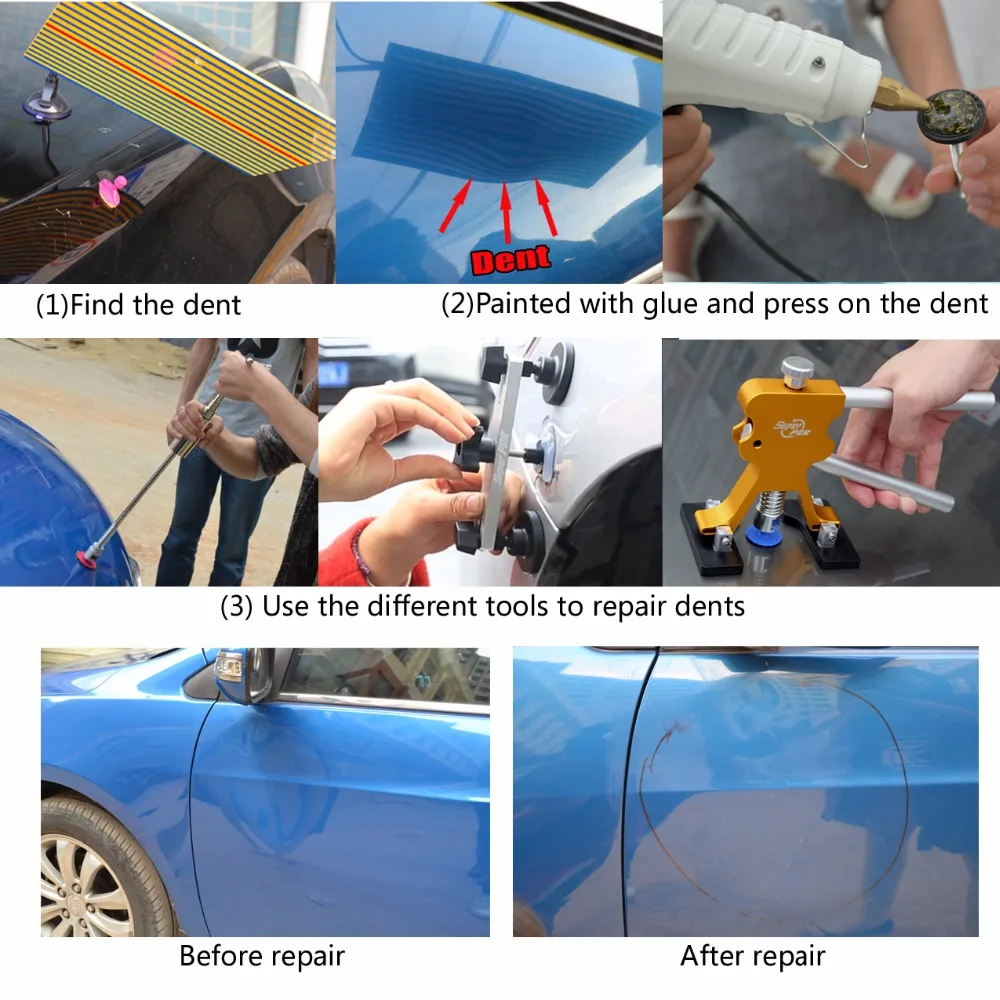 Nástroje PDR Car Paintless Dent Removal Tools Vysoce kvalitní Slide - Sady nástrojů - Fotografie 2
