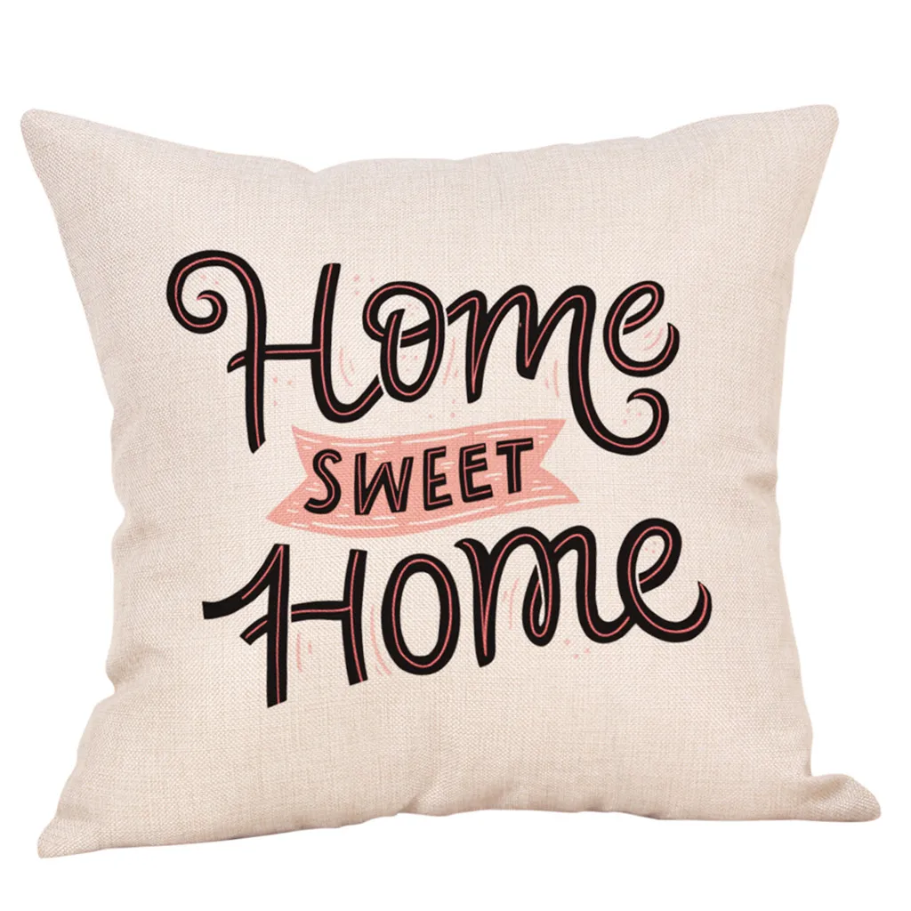 45x45 см Cojines Decorativos Para диван Sweet Home хлопковые льняные квадратные чехлы на подушки Home Decor диван Чехлы kussenhoes