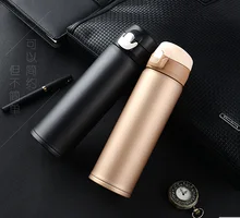 500 mL Edelstahl Thermosflasche für Wasser und Tee Vakuum Isolierte Thermos Tassen Kreative Thermosflasche Thermobecher
