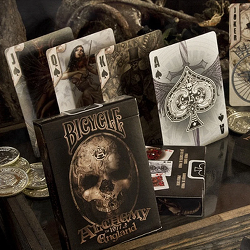 Kopen Goochelaar #039;s Favoriete Originele Alchemy England Deck Speelkaarten Geavanceerde Papier Poker Goocheltrucs Gift Collectie Poker Kaart