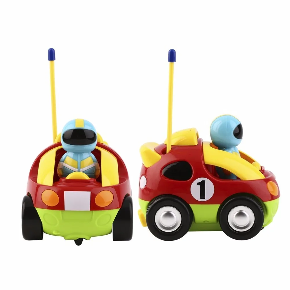 Mini Cartoon Astronaut Remote Control Race Car With Music & Light Educational Radio-Controlled rc Car Toys For Boys Baby Gift