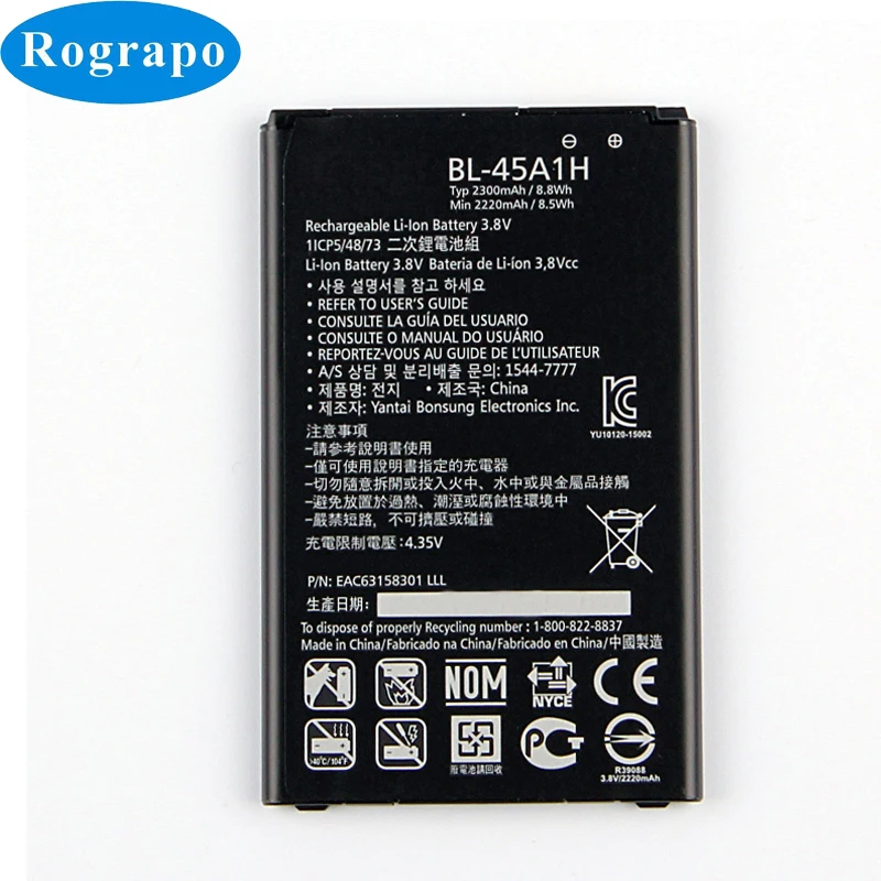 Полный Аккумулятор на 2300 мА · ч для LG K10 LTE F670L F670K F670S F670 Q10 K420N BL 45A1H | Мобильные