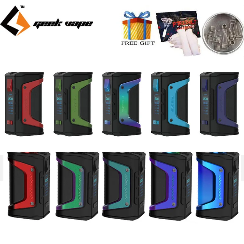 Новые разноцветные электронные сигареты Geekvape Aegis Legend 200 Вт бокс мод Vape поддержка