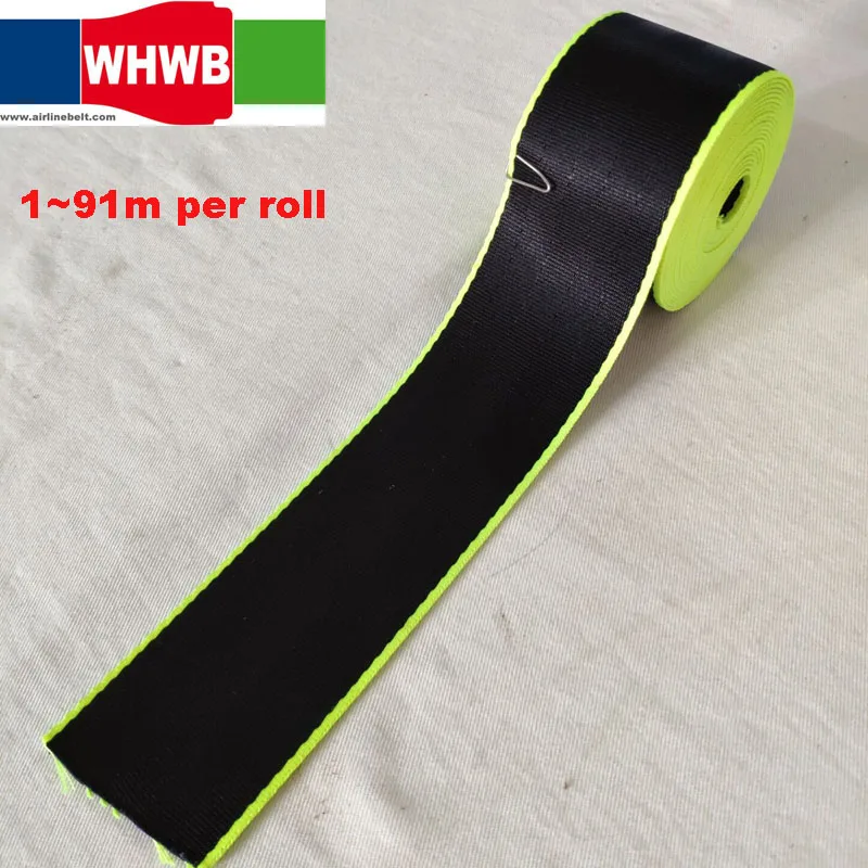 Неоновый зеленый края черный авто безопасности тканая лента для ремней безопасности на толстые спортивные авторемень безопасности ремень безопасности