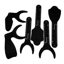 1 шт. Стоматологическая Фотографическая доска изображения оральный щек Черная Пластина контраст автоклавные лабораторные инструменты 6 размер сумма