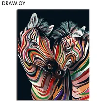 DRAWJOY картина в рамке DIY живопись по номерам живопись и каллиграфия Loely животные Раскраска по номерам