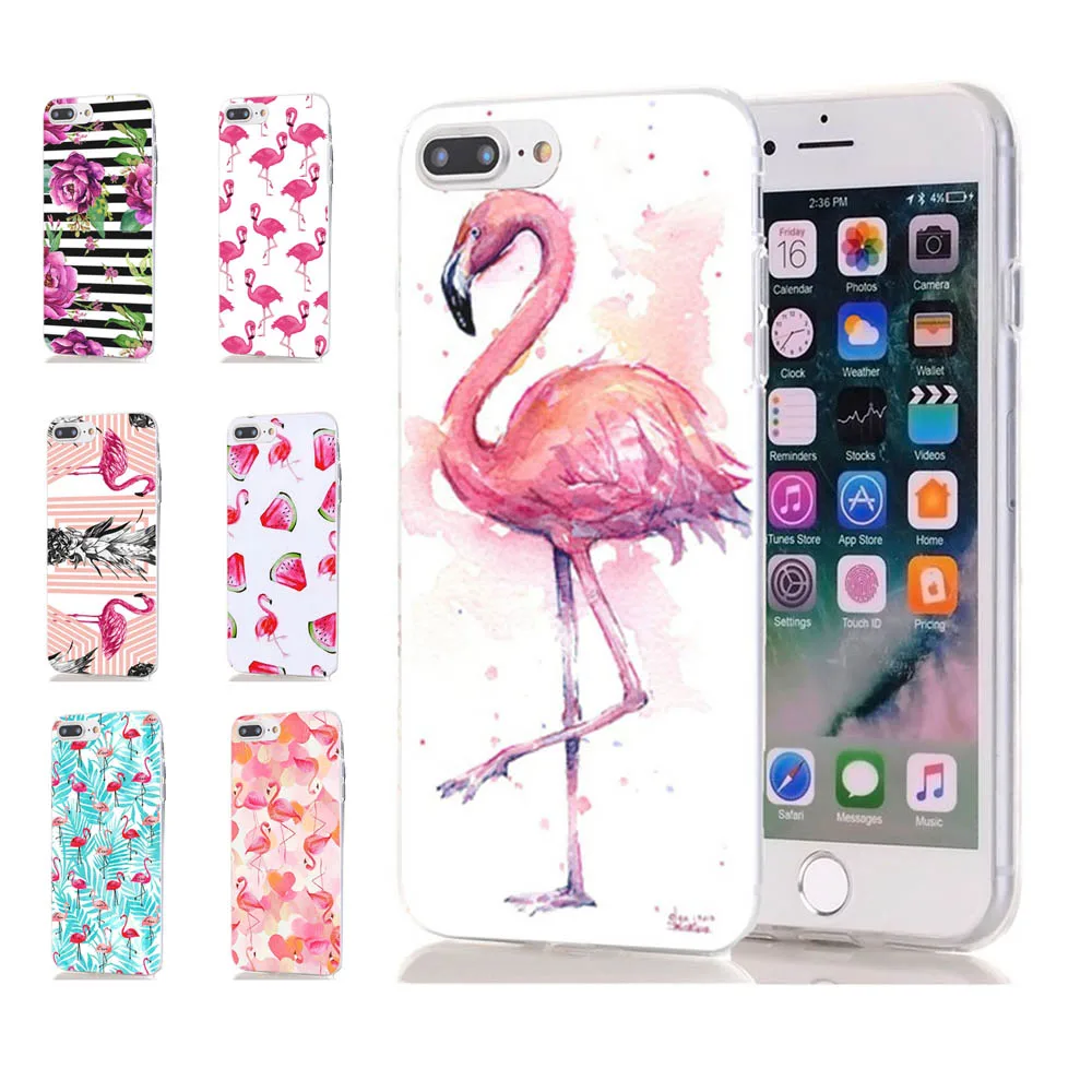 Мягкий чехол для телефона MLCRIYG iPhone 6 S Plus 7 8 X TPU цветной с изображением пламени