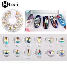 Mtssii 1 колесо 3D украшения для дизайна ногтей цветок шампанского круглой формы стразы шпильки для ногтей Аксессуары для самостоятельного маникюра