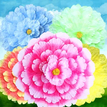 

70cm/80cm/90cm/100cm/110cm Retro Chinese Peony Flower Umbrella Stage Dance Performance Props Women Girls Fashion Paraguas