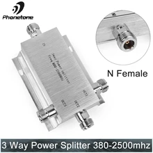 3 way Power Splitter 380-2500mhz low loss Microstrip Power Divider For GSM 3G 4G Cell Phone Signal Booster Repeater 1-3 Splitter