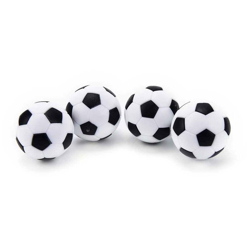

New 4 PCS/set 32mm White Black Plastic Soccer Table Foosball Ball Football Mini Ball Soccer Round Indoor Games Machine Parts