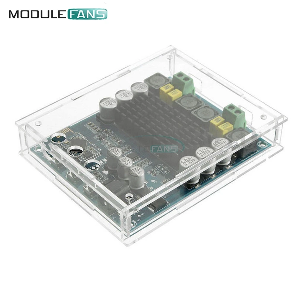 

TPA3116D2 TPA3116 120W+120W 2*120W 120W Bluetooth 4.0 Dual Channel Stereo Digital Audio Power Amplifier Board Acrylic Case Shell