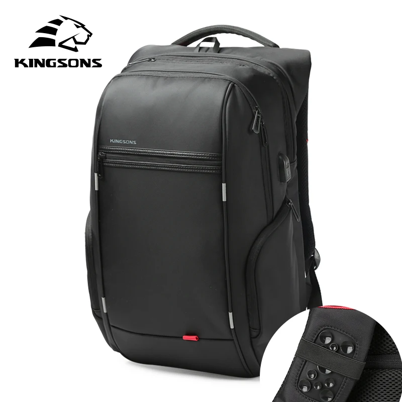Kingsons мужские рюкзаки 1" 15" 1" рюкзак для ноутбука USB зарядное устройство сумка Противоугонный рюкзак для подростка модный мужской рюкзак для путешествий - Цвет: Model A Sucker
