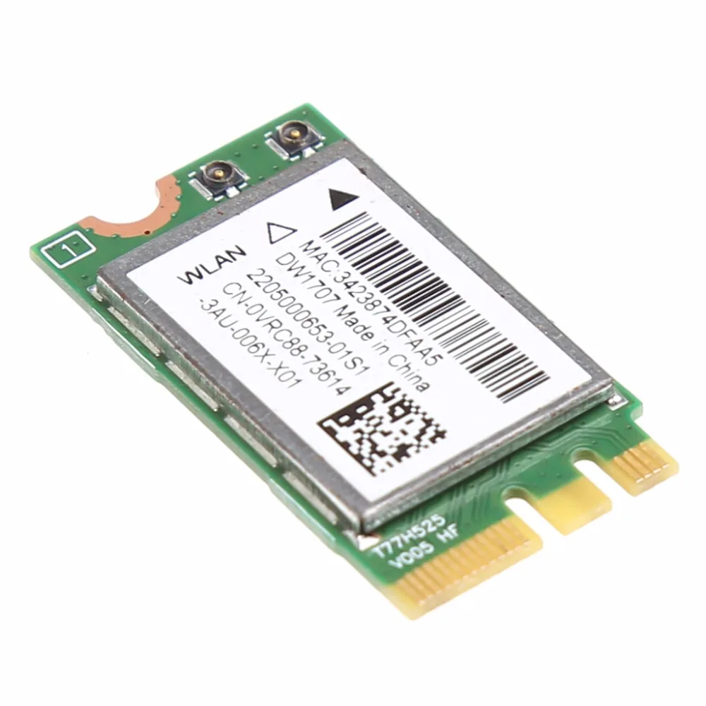 300 м беспроводной Bluetooth V4.0 двухдиапазонный 2,4+ 5 ГГц 867 м Bluetooth V4 wifi WLAN карта для Dell DW1707 VRC88 Qualcomm Atheros QCNFA335