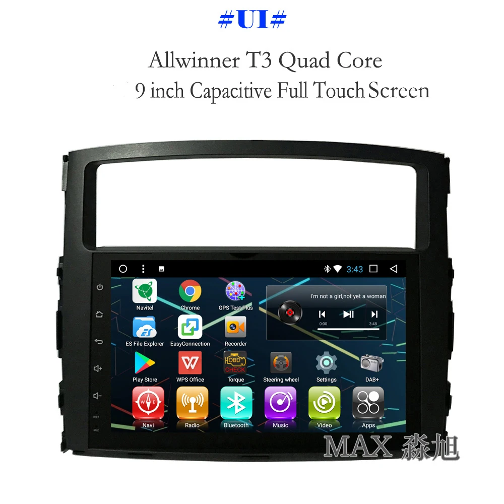Perfect MAX Android 8.1.0 Car DVD For Mitsubishi PAJERO V97 2006 2007 2008 2009 2010 2011 2012 2013 2014 2015 Radio RDS GPS Free Map SWC 1