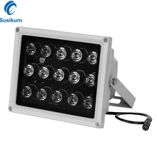 CCTV заполняющий светильник 15 шт. ИК-осветитель инфракрасная лампа ночного видения 850nm IP65 металлические наружные водонепроницаемые светодиоды CCTV для камеры