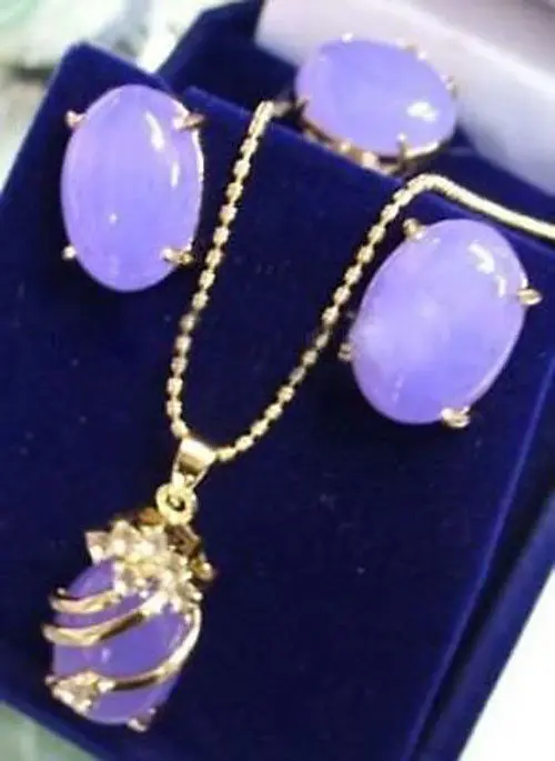 Очаровательные кулон из александрита ожерелье серьги кольцо набор AAA|necklace earring ring