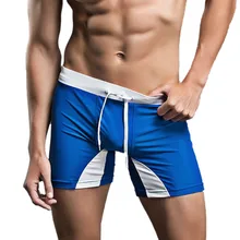 Летние мужские одноцветные плавки CHAMSGEND, повседневные Модные плавки с поясом для фитнеса, велосипедные штаны, плавки