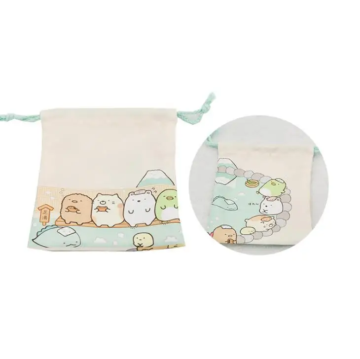 1 шт., мультяшная мини сумка Sumikko Gurashi из полиэстера и енота, косметическая сумка для хранения, канцелярские сумки для документов, подарки - Цвет: 16