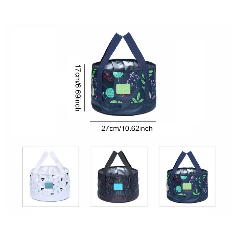 Cubos plegables de viaje contenedor de agua plegable soporte de lavado firme Camping al aire libre plegable accesorios de Herramientas de limpieza para el hogar Cubos plegables de viaje contenedor de agua plegable soporte de lavado firme Camping al aire libre plegable accesorios de Herramientas de limpieza para el hogar
