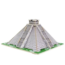3D de Madeira Quebra-cabeças Cúbicos De Madeira Blocos de Construção Crianças Brinquedos Educativos Presente Do Mundo do Enigma Pirâmides Egípcias