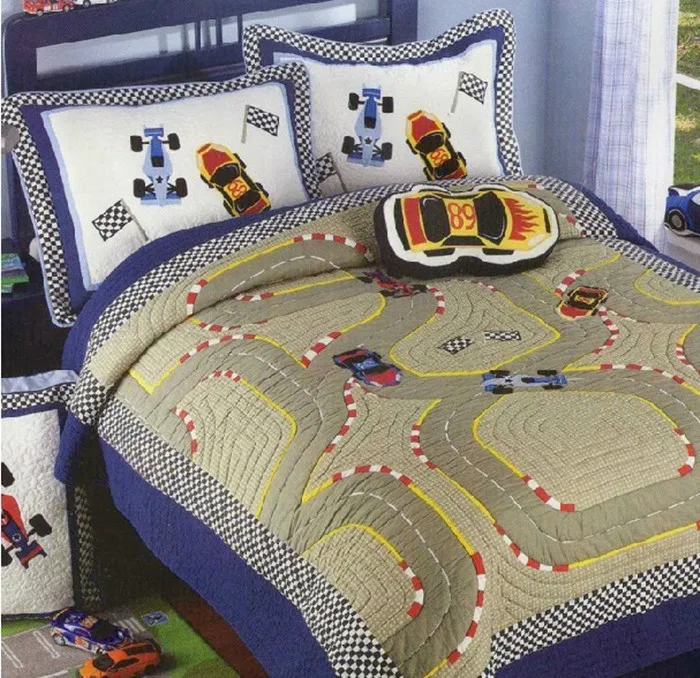 Cartoon Car patchwork quilt for kids Children ...