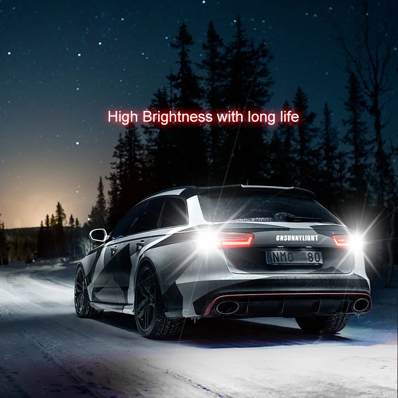 CNSUNNYLIGHT 2pcs 1156 LED BA15S P21W BAU15S PY21W S25 5Osram Chips 6000K White DRL Car Tail Fog Bulbs Brake Light Reverse Lamp (8)